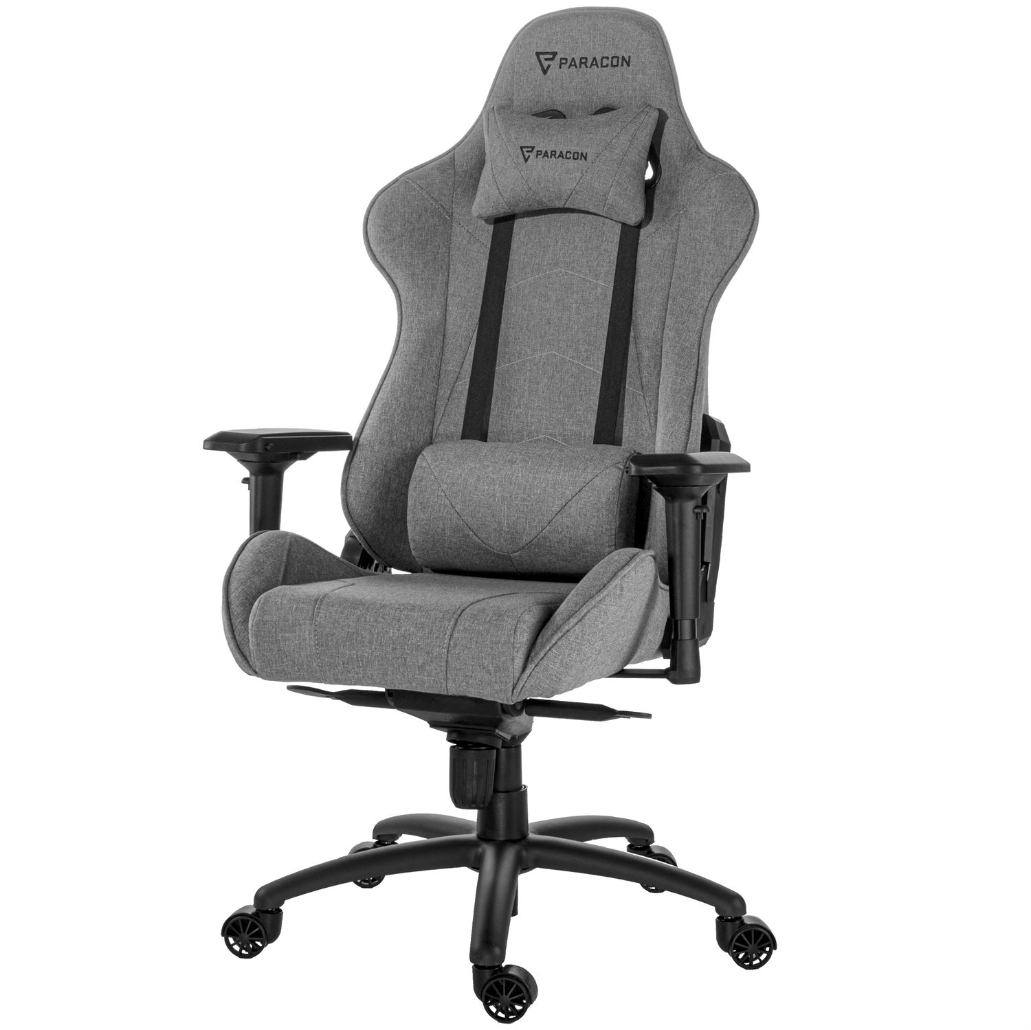 hoppe Ord Barber Paracon KNIGHT Pro Gaming Chair - Textile - Grey | Paracon
