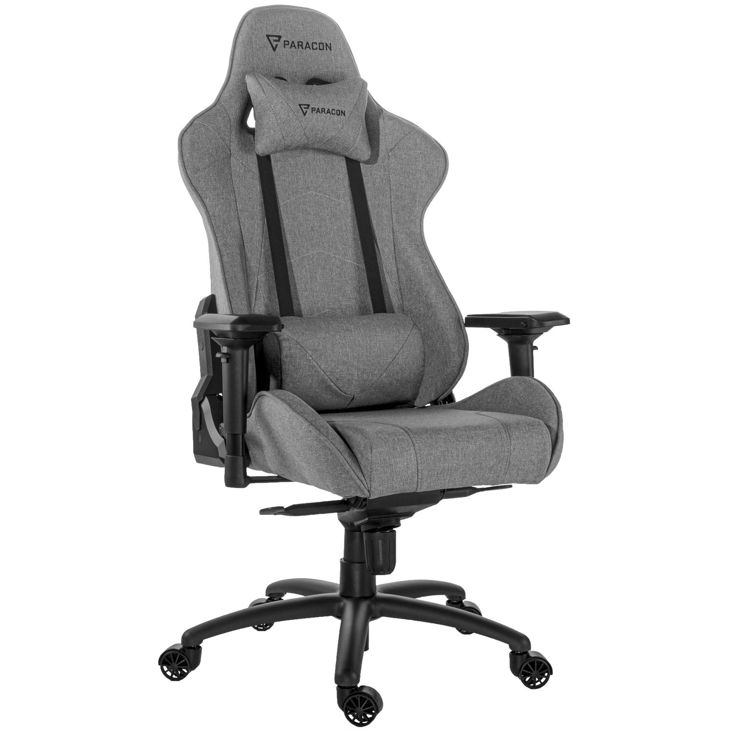 hoppe Ord Barber Paracon KNIGHT Pro Gaming Chair - Textile - Grey | Paracon
